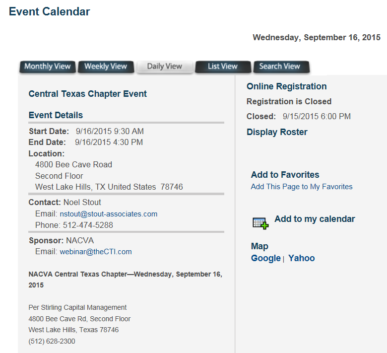 Event Registration